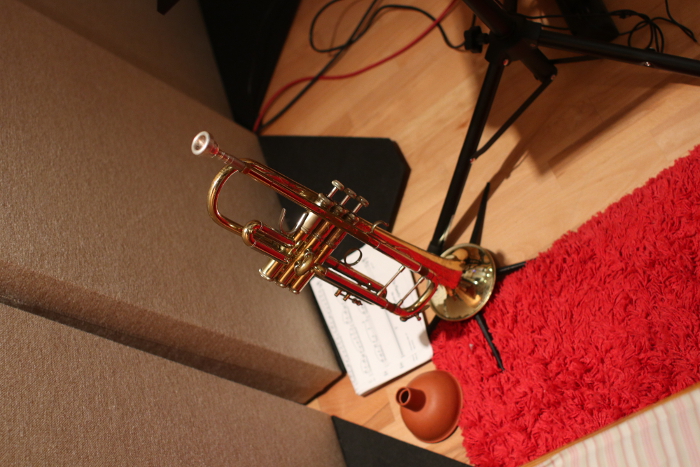 trumpetsection Recording im BIG NOISE in a silent corner Studio
